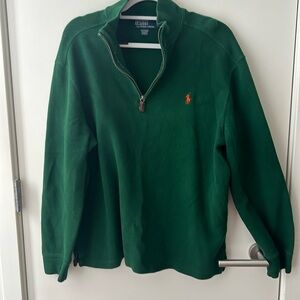 Men’s large green polo pullover
